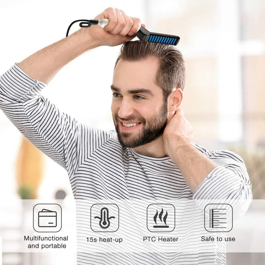 Beard Comb Hair Straightener For Men