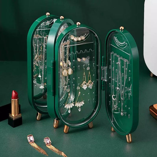 Foldable Jewelry Organizer With Mirror