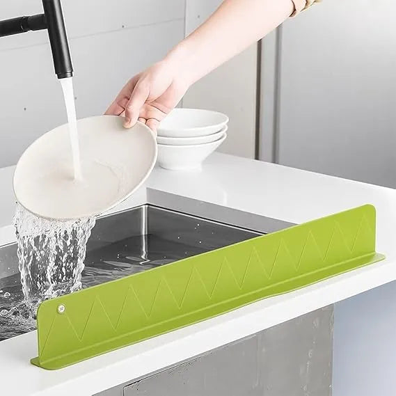 Silicone Sink Splash Guard with Strong Suction Cups (Big Size 40cm in Length)