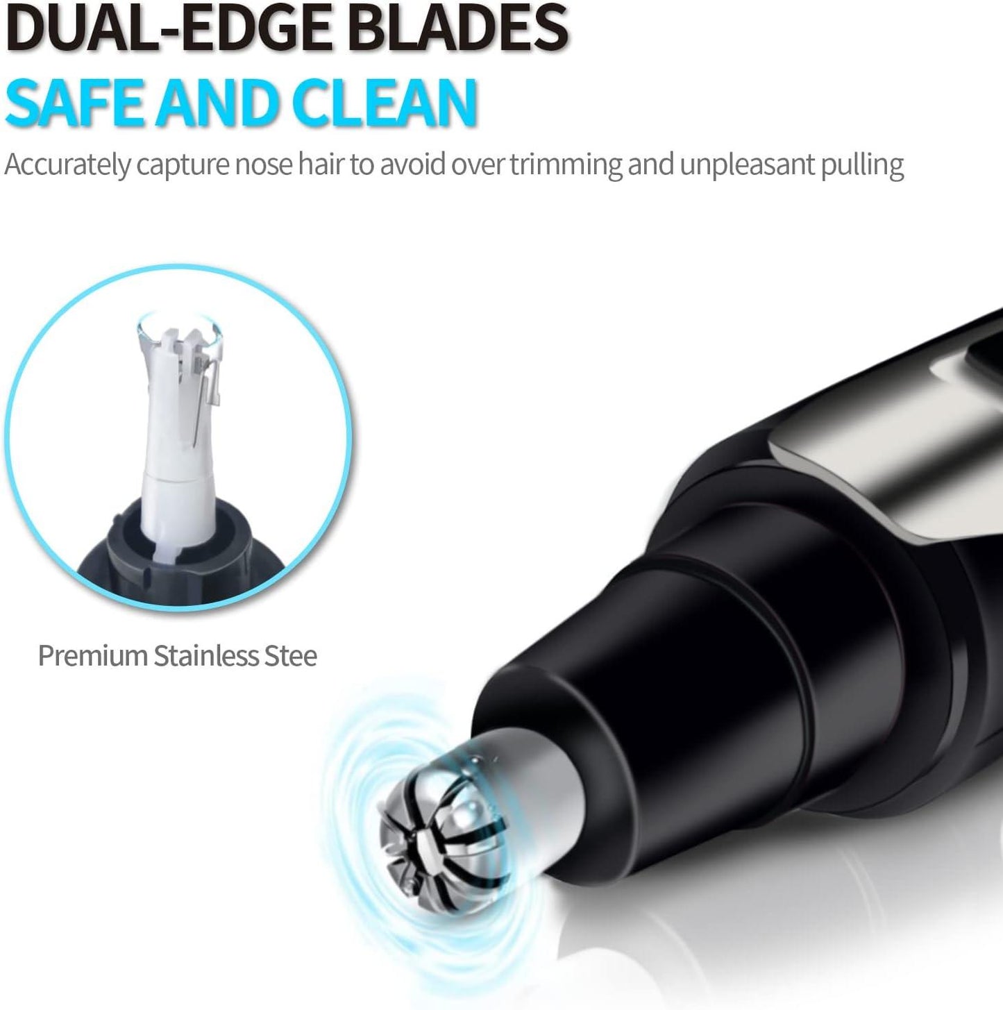 Ear Nose Hair Trimmer for Men Women USB Rechargeable
