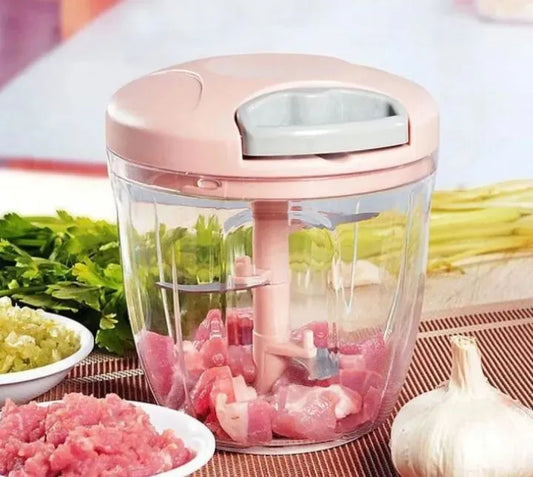 900 ML Manual Hand Pull Rope Chopper with 5 Sharp German Quality Blades