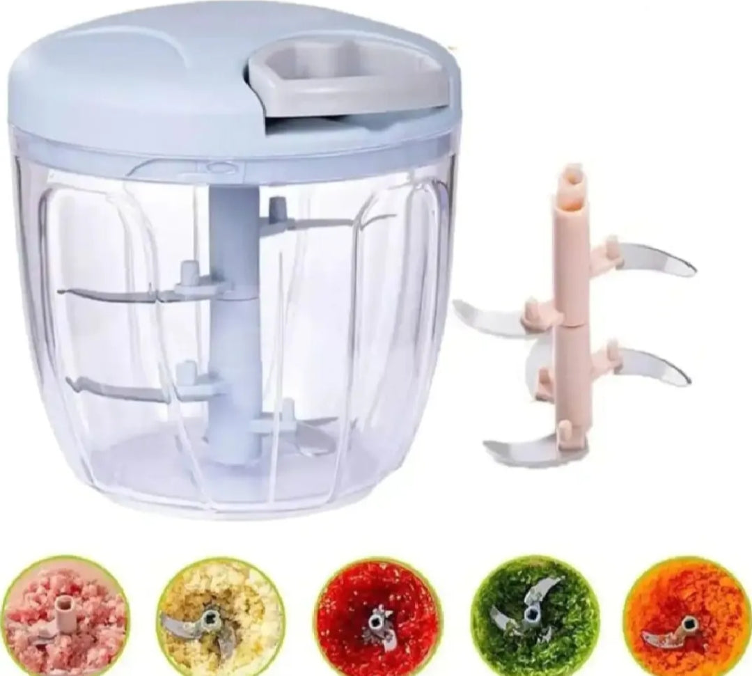 900 ML Manual Hand Pull Rope Chopper with 5 Sharp German Quality Blades