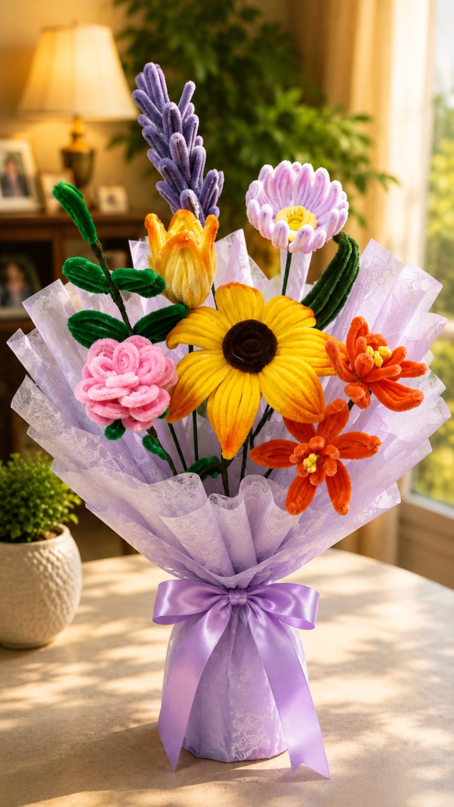 Luxury Handmade Pipe Cleaner Flower Bouquets | Forever Bloom Collection