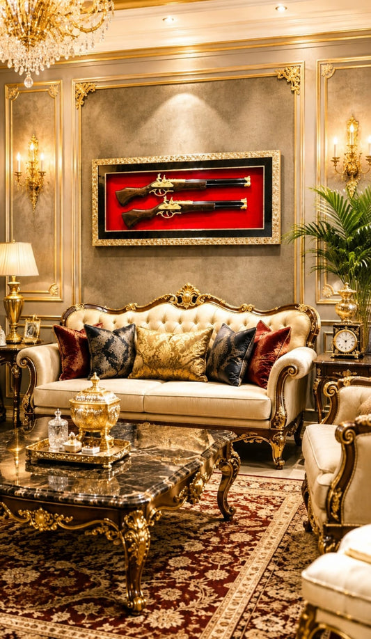 Premium Decorative Vintage Rifle Wall Art Frame