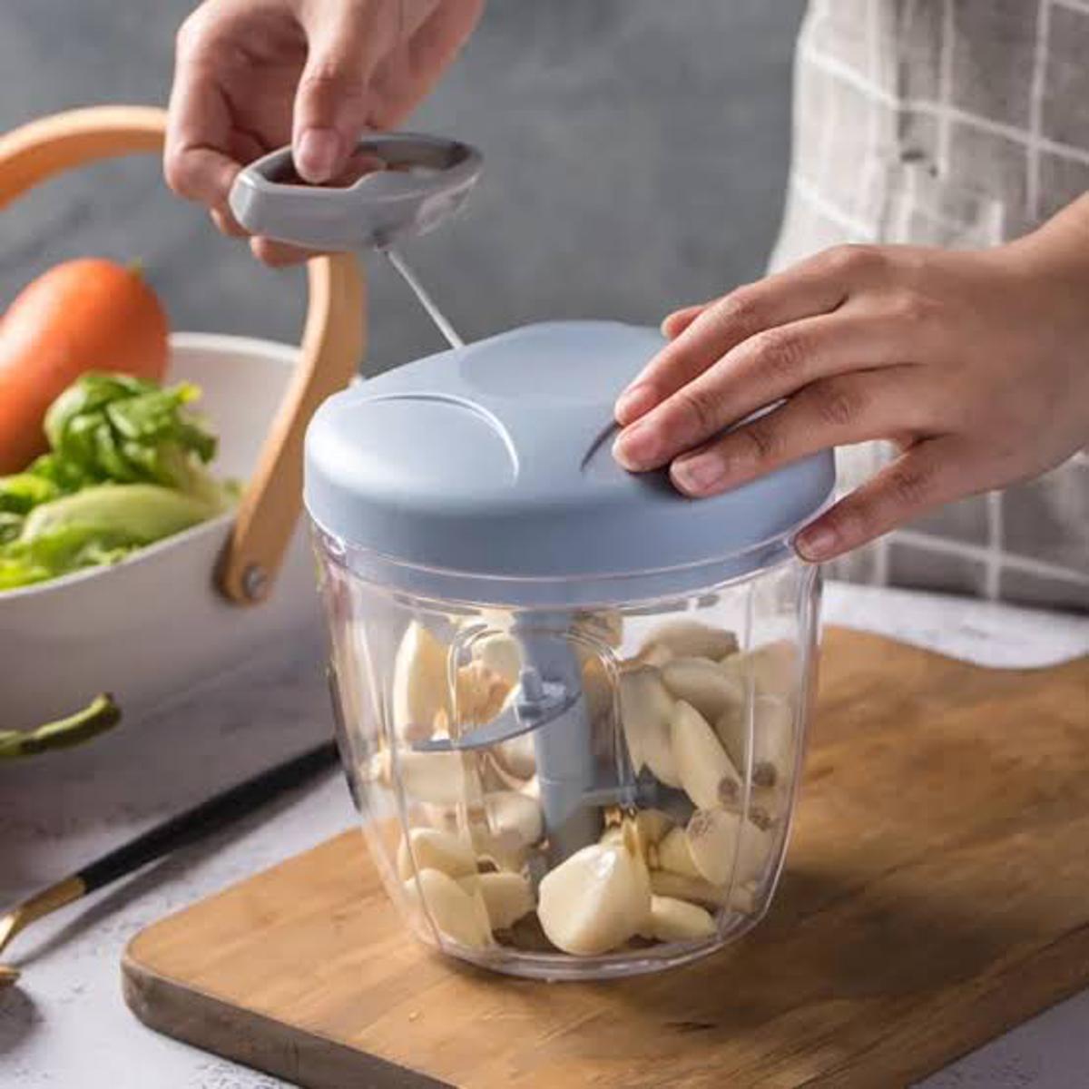 900 ML Manual Hand Pull Rope Chopper with 5 Sharp German Quality Blades