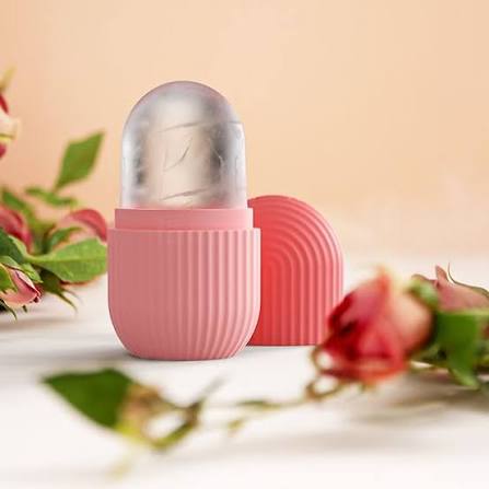 Silicon Ice Cube Face Roller (Random Color)