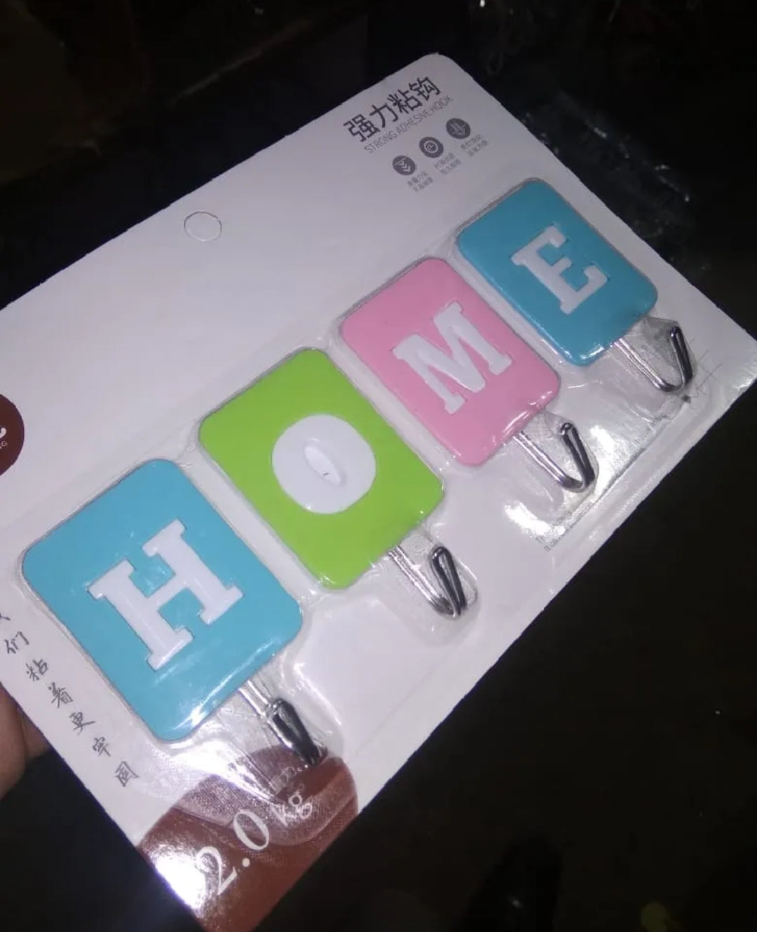 Sticky Adhesive Hooks for Hanging, Very Good Weight Capacity
