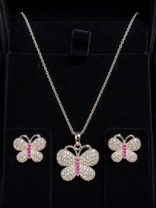 Royal Butterfly Crystal Jewelry Set – Premium Quality