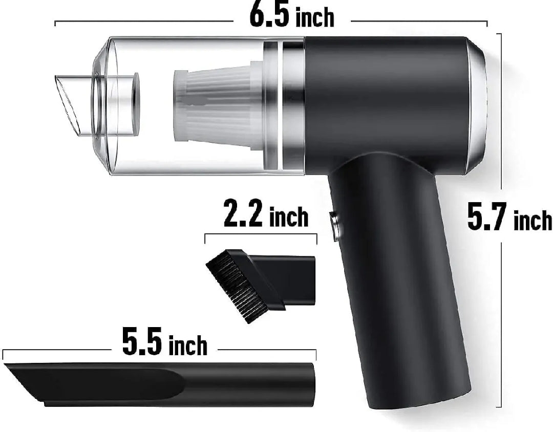 3 in 1 Car, Home Vacuum Cleaner & Air Blower (Multifunctional), USB Rechargeable Wireless