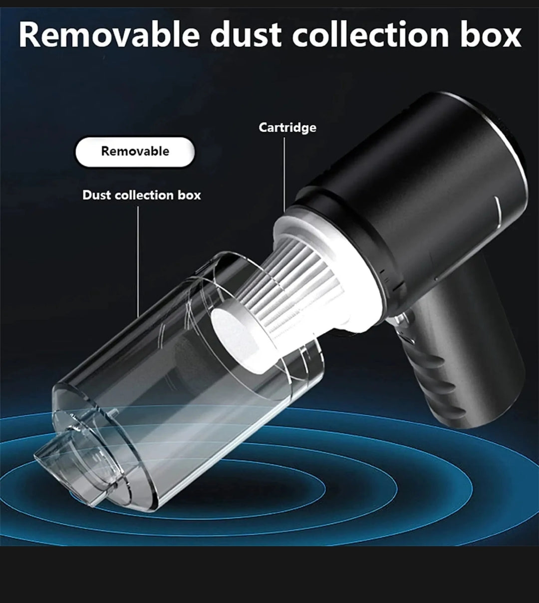 3 in 1 Car, Home Vacuum Cleaner & Air Blower (Multifunctional), USB Rechargeable Wireless