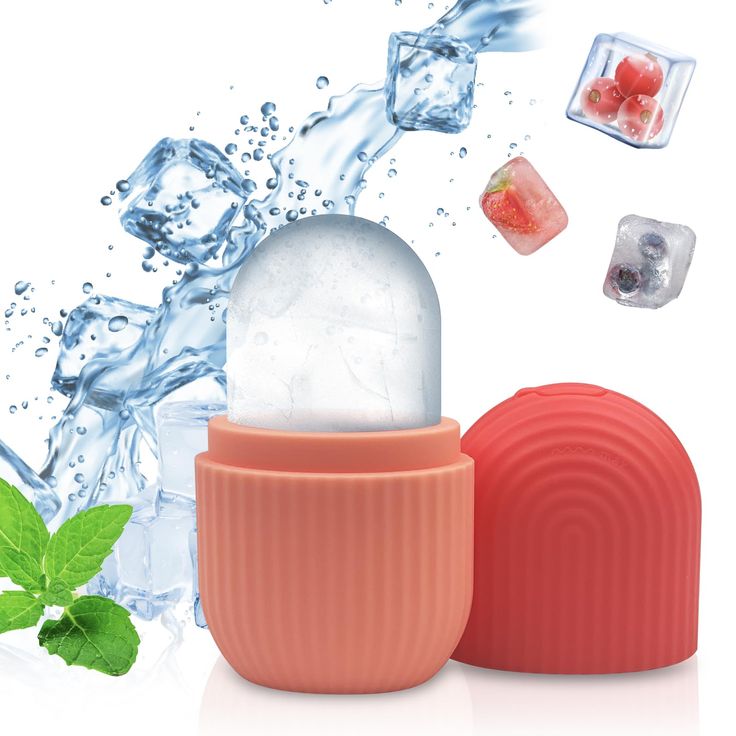 Silicon Ice Cube Face Roller (Random Color)