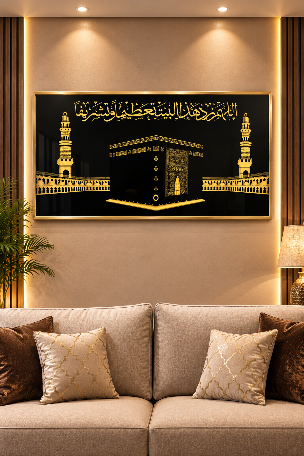 Premium KHANA KAABA SHARIF Acrylic Wall Art Frame| 36 x 18 Inches
