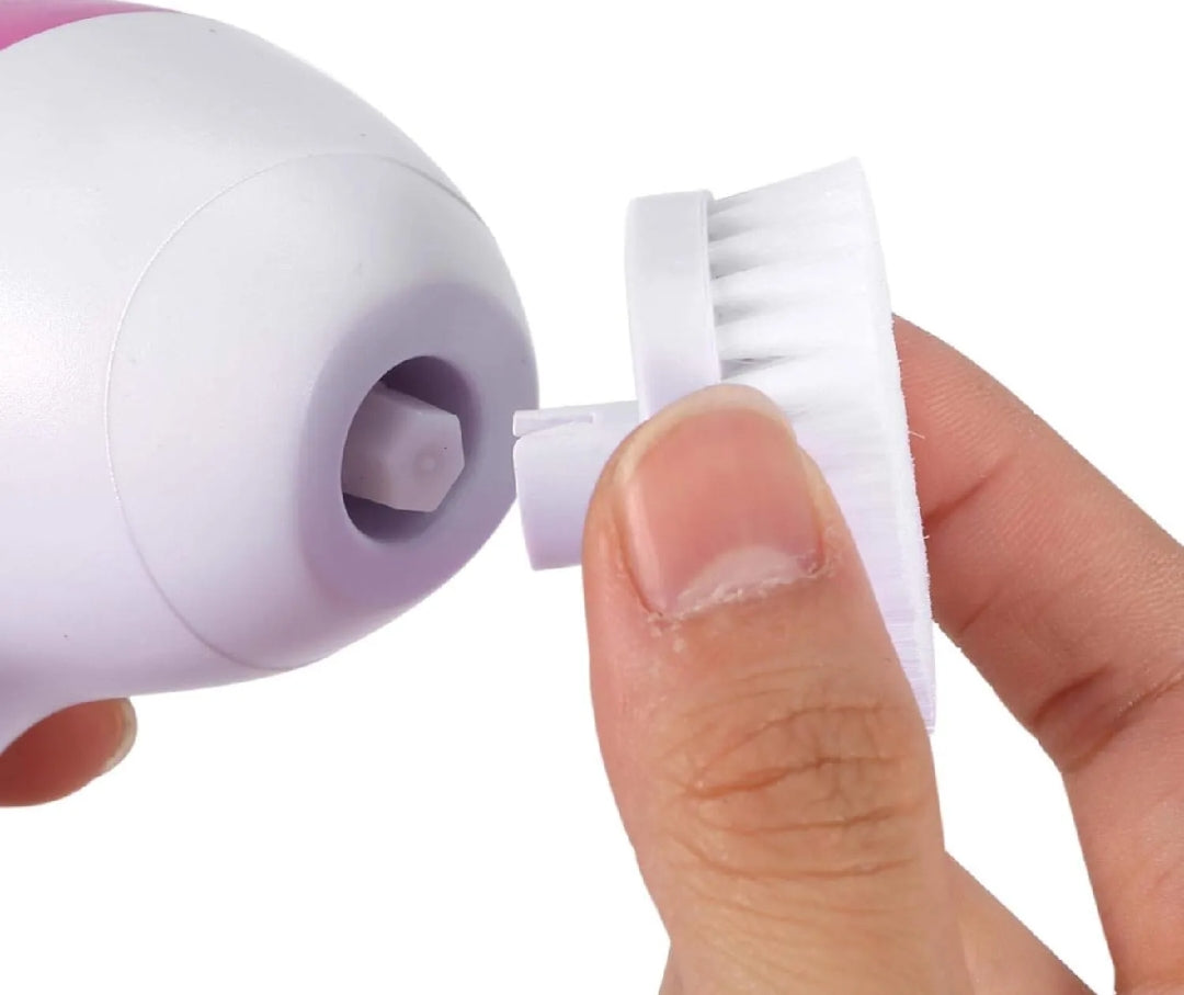5 in 1 Multifunction Face Facial Cleansing Brush Spa Massage for Skin Care | Battery Operated
