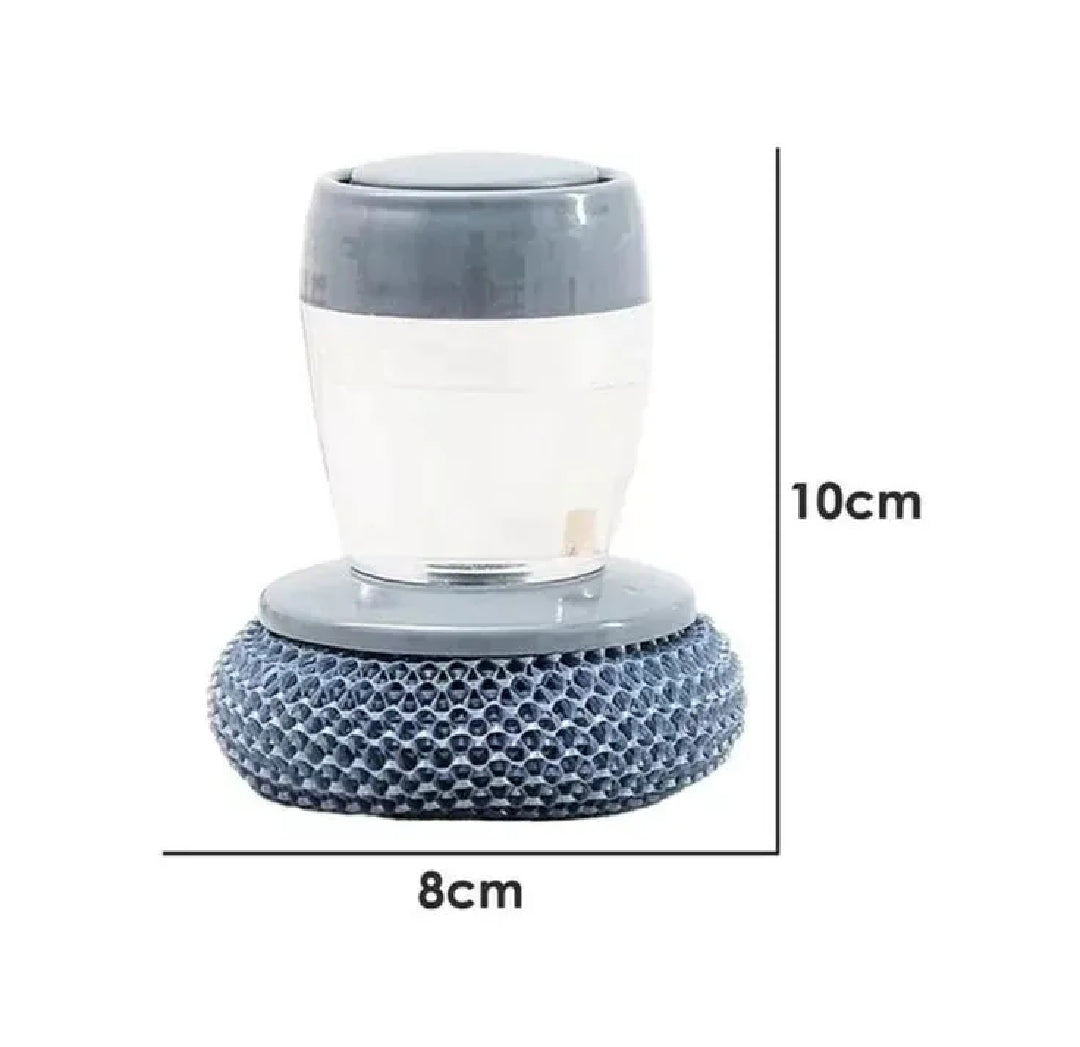 Soap Dispensing Steel Scrubber Brush