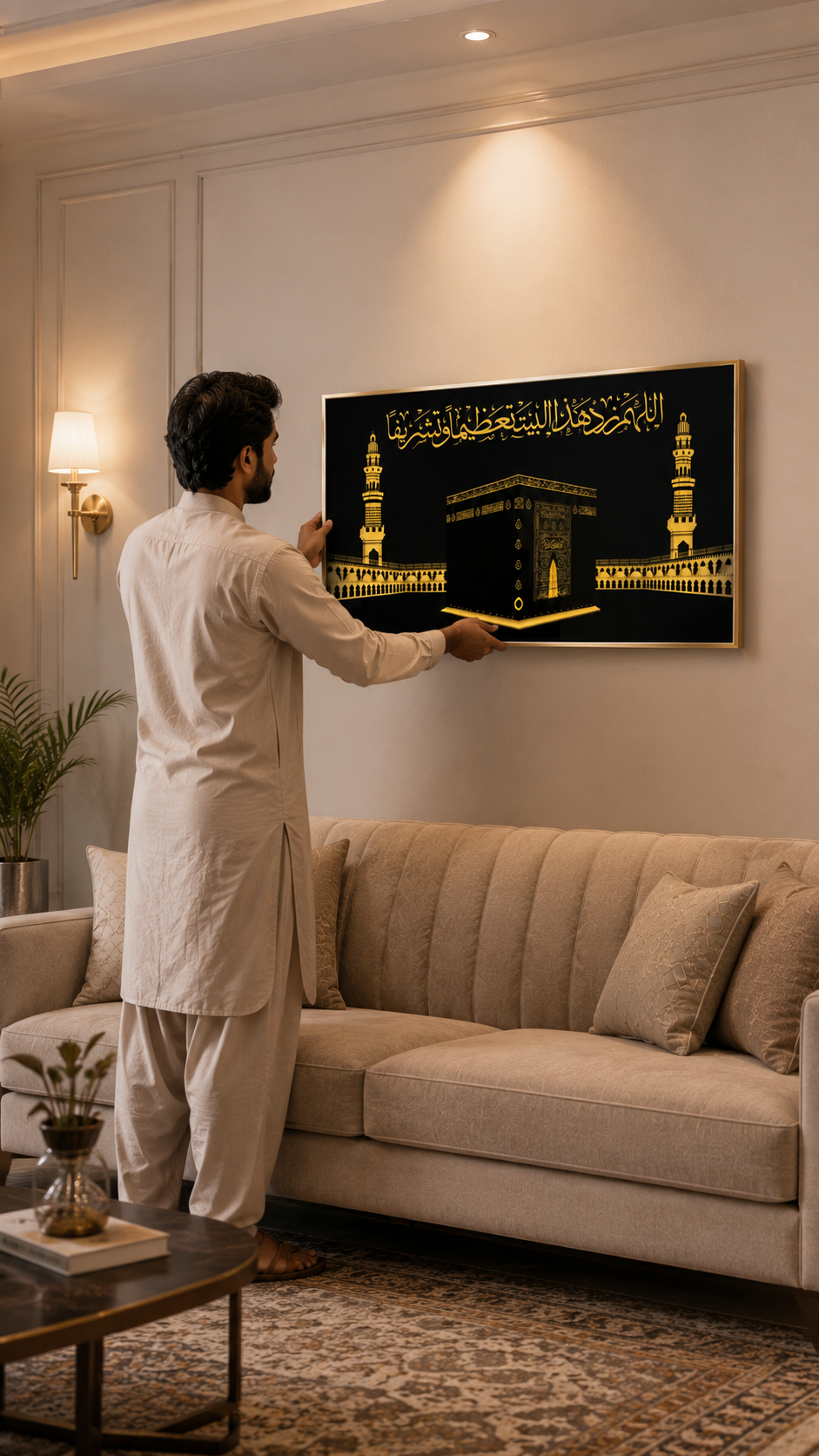 Premium KHANA KAABA SHARIF Acrylic Wall Art Frame| 36 x 18 Inches