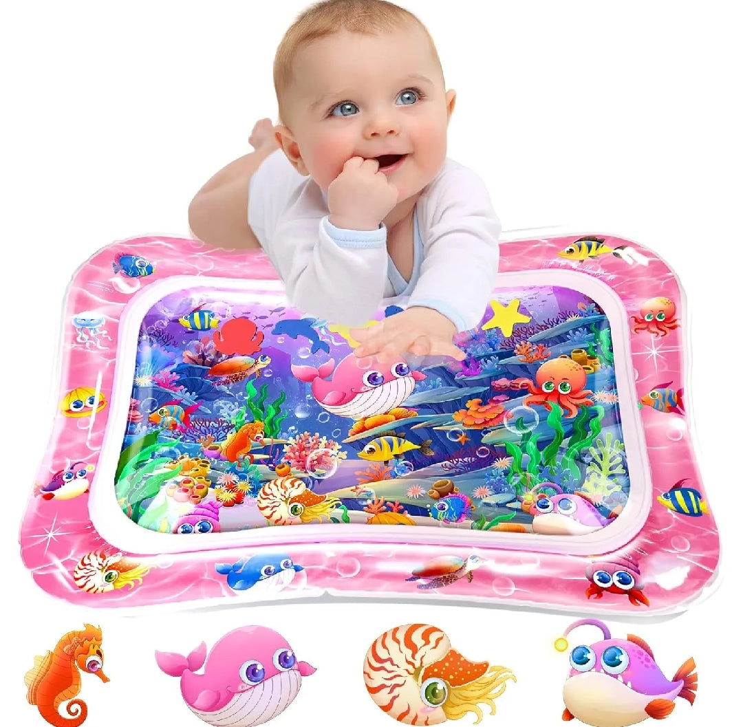 Water Play Mat for Babies Tummy Time, Inflatable (26"× 20" Inches)