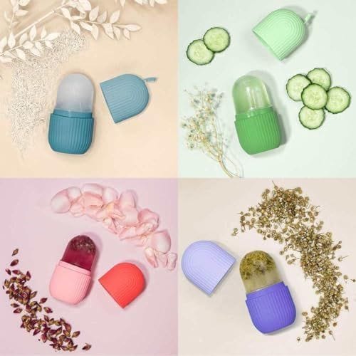 Silicon Ice Cube Face Roller (Random Color)